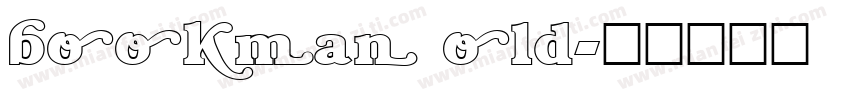 bookman old字体转换